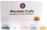 Mandala Crafts Cup Chain Connector End with Loop Finding Kit for Iced Out Rhinestone Chain Jewelry Making