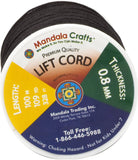 Mandala Crafts Blinds String, Lift Cord Replacement from Braided Nylon for RVs, Windows, Shades, and Rollers (2mm, Chocolate Brown)