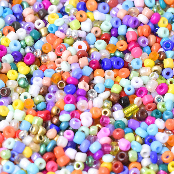 Seed Beads for Bracelets, Colored Small Glass Pony Beads Bracelets (24  Color) : : Home