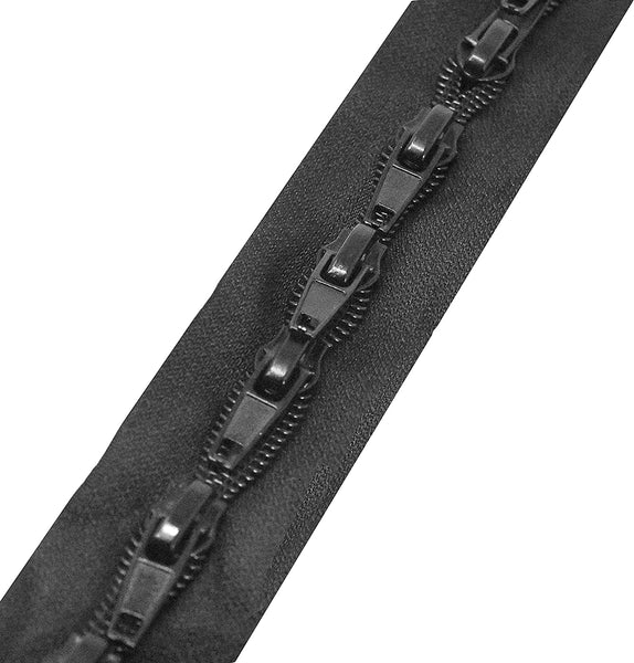 Mandala Crafts Long Zipper by The Yard – Coil Zipper by The Yard #5 – Continuous Zipper Roll for Sewing - Upholstery Zipper Chain with 16 Installed Sliders 4.4 Yards Long