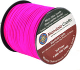 Mandala Crafts 100 Yards 2.65mm Wide Jewelry Making Flat Micro Fiber Lace Faux Suede Leather Cord (Papaya)