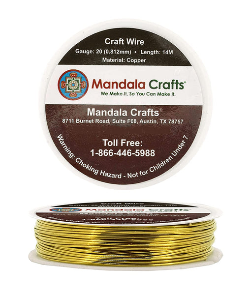 Mandala Crafts Copper Wire for Jewelry Making – Metal Craft Wire for C –  MudraCrafts