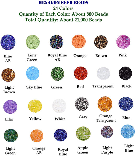 Tibaoffy Size 12/0 Crafts Glass Seed Beads 2mm Tiny Pony Beads Assorted Kit  with Organizer Box for Jewelry Making (48 Assorted Multicolor Set, Total  About 48000… in 2023