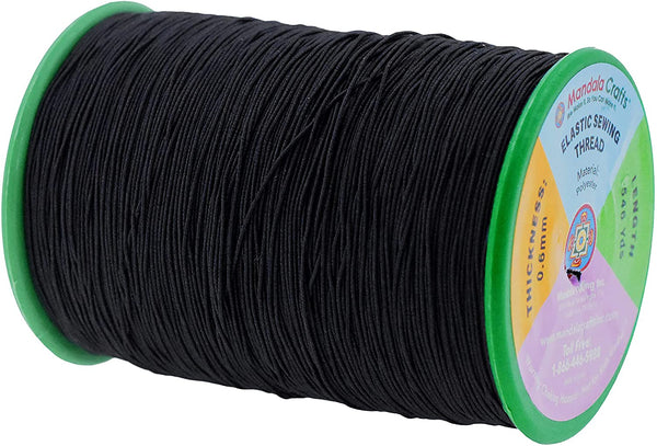 80 Yard Strong Stretchy Elastic String Cord Thread 0.5 mm For Jewelry  Making-NEW