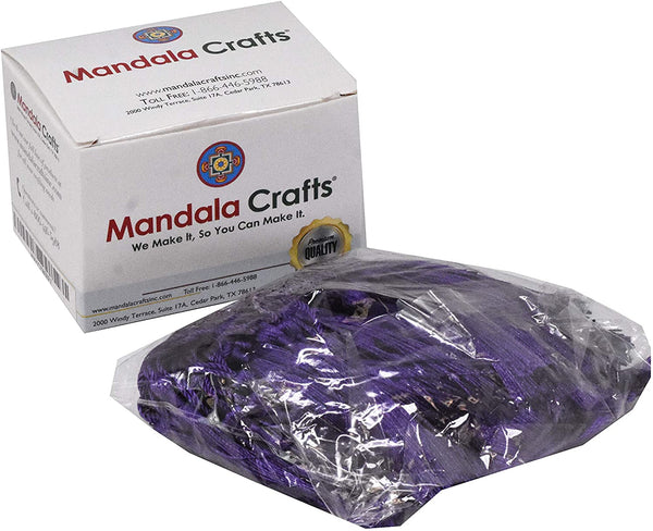 Mandala Crafts Bookmark Tassels for Crafts – Mini Tassels for Bookmarks Jewelry Making Graduation – 5 Inch Pack of 100 Small Floss Metallic Gold Sewing Tassels