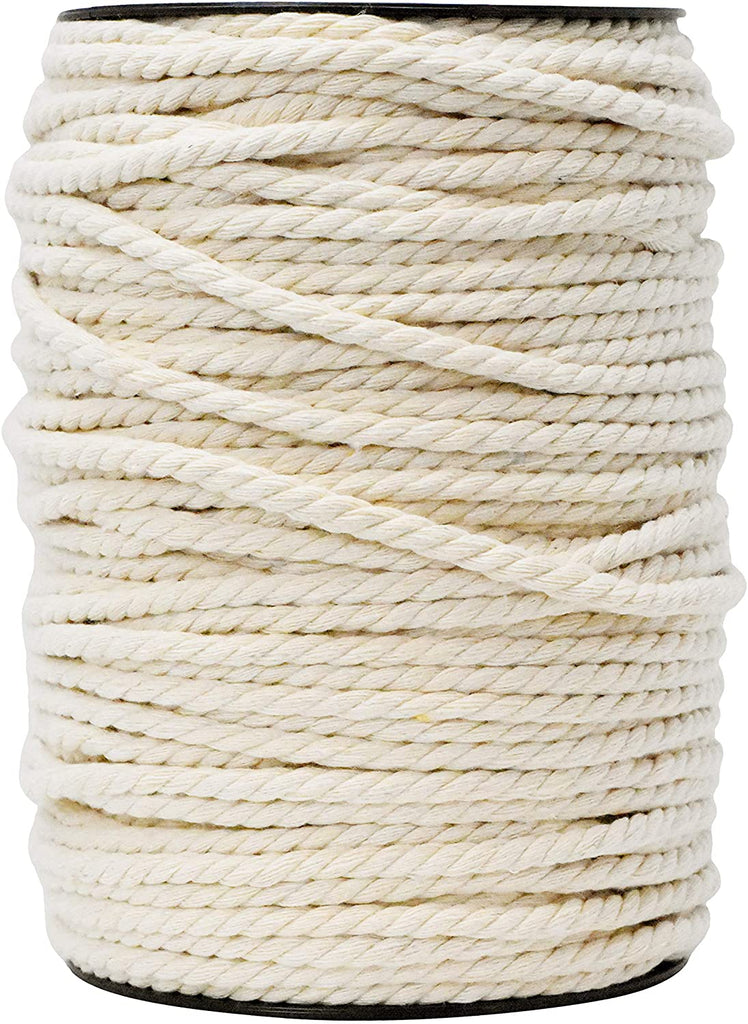 HEMP ROPE plaited round 6mm~ strong and sturdy cord or string, for  decoration