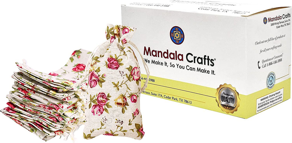 Mandala Crafts 200 Sheer Organza Bags for Wedding Party Favor Bags - S –  MudraCrafts