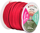 Mandala Crafts 138 Yards Jewelry Making Flat Micro Fiber Lace Faux Suede Leather Cord (25 Rolls Combo)