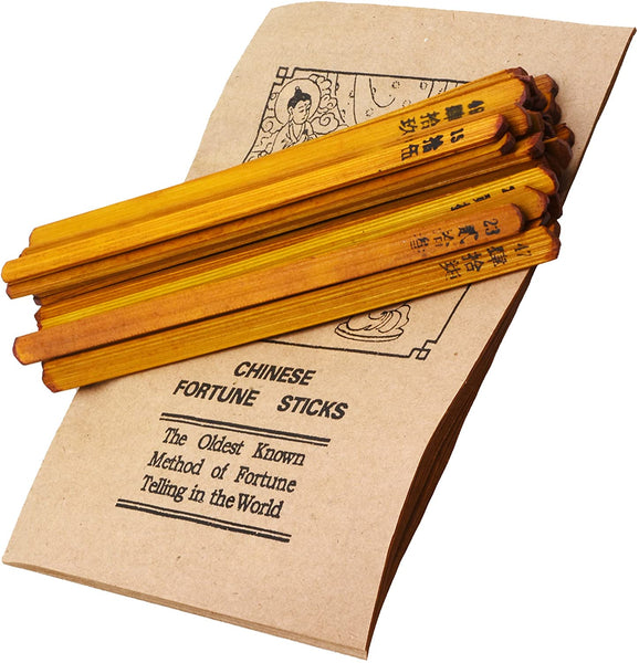 Chinese Fortune Sticks in a Leather Box