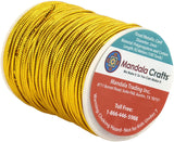 Mandala Crafts Metallic Cord Tinsel String Rope for Ornament Hanging, Decorating, Gift Wrapping, Crafting