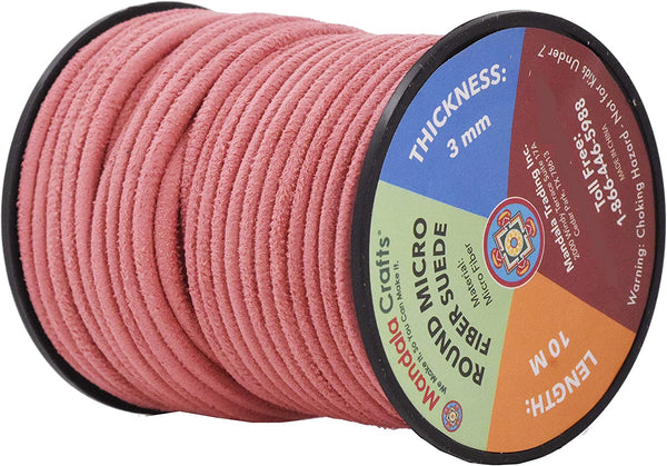 Mandala Crafts Light Purple Faux Suede Cord - Flat Vegan Leather Cord –  MudraCrafts