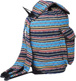 Bohemian Backpack – Boho Backpack Purse - Baja Backpack Hippie Backpack for Women Men Baja Blue