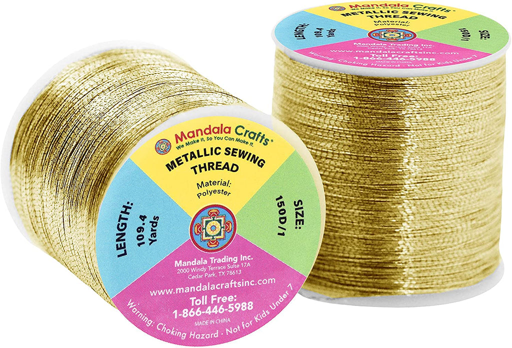 Mandala Crafts Mini-Spool Sewing Thread Kit – Spun Polyester Thread fo –  MudraCrafts