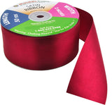 Red Satin Ribbon 1 Inch 50 Yard Roll for Gift Wrapping, Weddings, Hair, Dresses, Blanket Edging, Crafts, Bows, Ornaments; by Mandala Crafts