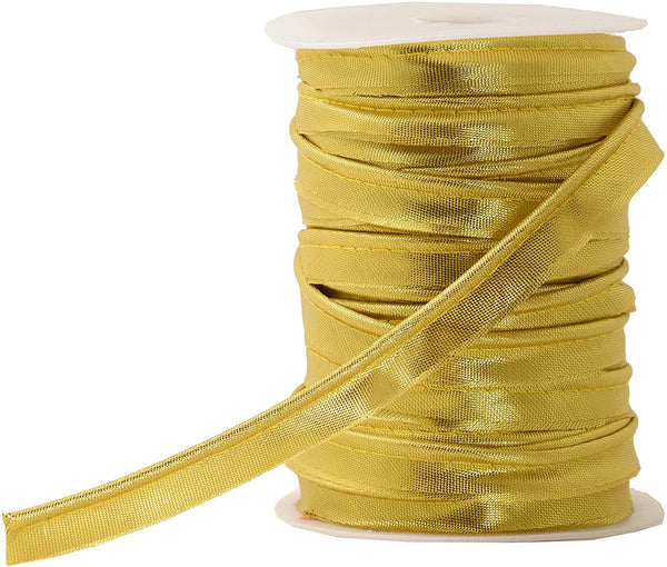 Buy Satin Gold Cord Trim With Lip Twisted Rope Design for Edge