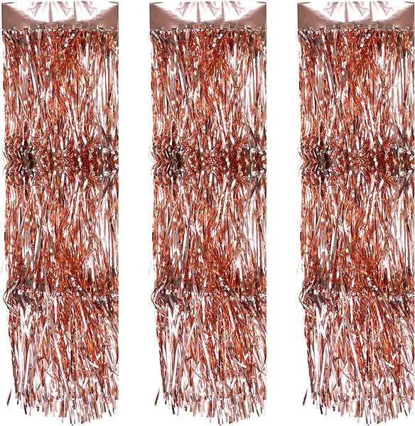 Mandala Crafts Red Tinsel Garland - Tinsel Icicles Tinsel Fringe Garland - 20 in X 20 Ft Long Metallic Tinsel Foil Fringe Banner for Christmas Tree Xmas Holiday Party Decoration