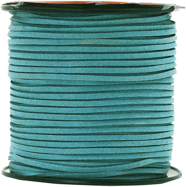 Mandala Crafts 100 Yards 2.65mm Wide Jewelry Making Flat Micro Fiber Lace Faux Suede Leather Cord