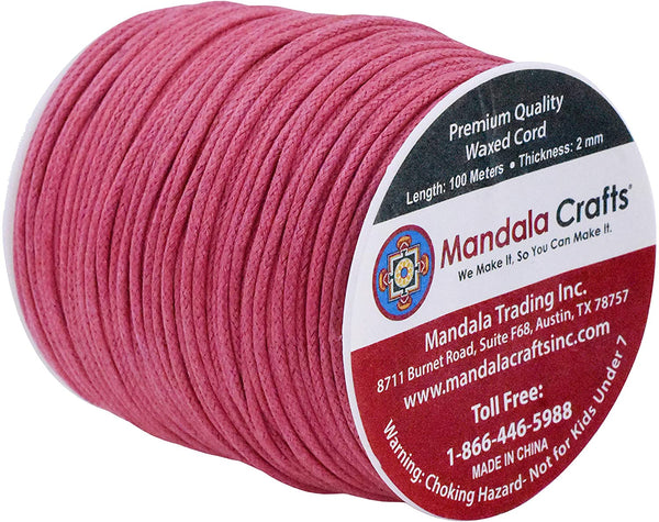 Mandala Crafts Size 1.5 mm Assorted Waxed Cord for Jewelry Making,165 YDs  Assorted Waxed Cotton Cord for Jewelry String Bracelet Cord Wax Cord