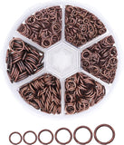 Mandala Crafts Small Jump Rings for Jewelry Making – Metal Jump Rings for Crafts – Jump Ring Jewelry O Rings Jump Ring Kit 1200 PCs 4mm 5mm 6mm 7mm 8mm 10mm Jump Rings 1200 PCs