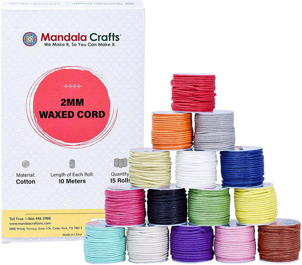4 Rolls Waxed Cord Waxed Cord for Jewelry Making Waxed String Waxed Cotton  Cord 