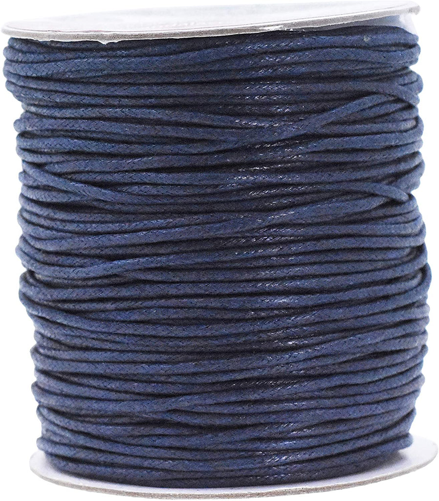 Korea Wax Cord,1mm Navy Blue Waxed Polyester Cord,braided Thread Wax Rope  Beading String Macrame Cord, Craft Supplies 20/50 Yards -  Sweden