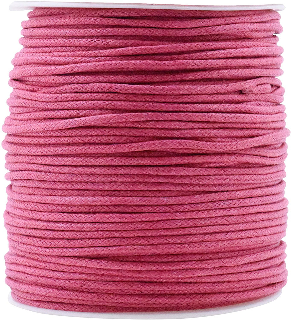 Mandala Crafts 2mm Waxed Cotton Cord Rope for Necklace Bracelet Jewelr –  MudraCrafts