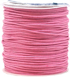 Mandala Crafts 1.5mm 109 Yards Jewelry Making Beading Crafting Macramé Waxed Cotton Cord Rope (Pink)