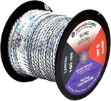 Mandala Crafts Flat Sequin Strip Trim on Strings for Crafts, Fringe, and Sewing; 100 Yard Roll