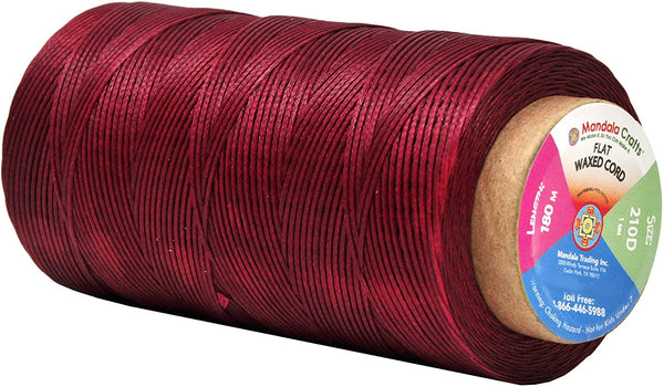 Waxed Thread, Wax String, Coated Cord Heavy Duty Polyester 284Yard 1mm 150D for Bracelets, Leather Craft Stitching Sewing, Book Binding, DIY
