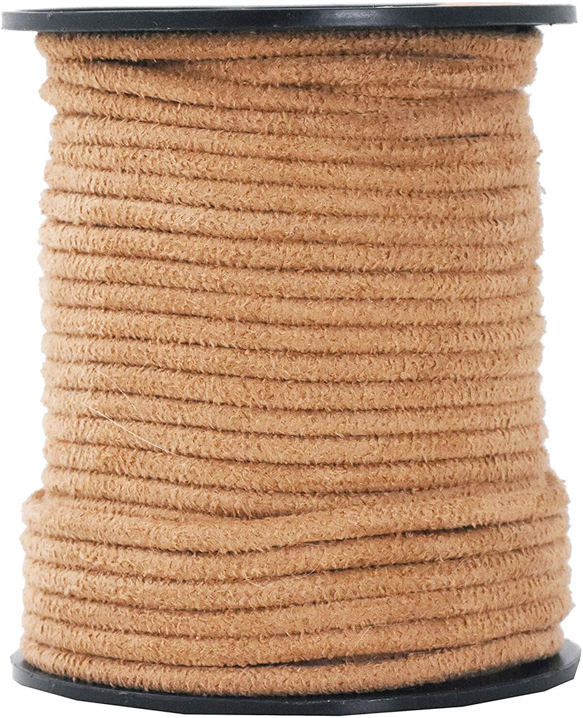 3mm Flat Faux Suede Cord: Faux Leather, 100% Vegan Cruelty Free, Sold by  Yard or Spool, Natural Color String Lace Tan Brown Black, Fast S&H 
