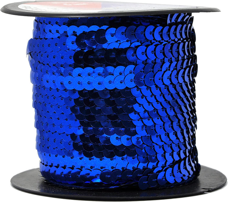 Royal Blue Burlap Ribbon 2 Inch 2 Rolls 20 Yards Unwired Rustic Jute Ribbon  for Crafts, Mason Jars, Weddings, Party Decoration; by Mandala Crafts