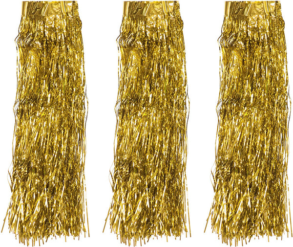 Tinsel Icicles Tinsel Fringe Garland - 20 in X 20 Ft Long Metallic Tinsel  Foil Fringe Banner for Christmas Tree Xmas Holiday Party Decoration