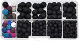 Mandala Crafts Volcanic Lava Beads for Jewelry Making Bulk Kit – Natural Lava Stone Beads - 120 PCs Rainbow 6mm Lava Rock Beads for Essential Oils Diffuser Bracelet Necklace