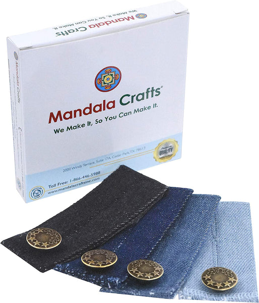 Button Extender for Pants - Waistband Extenders for Men Jeans Dress Pants Khakis Women Pregnancy by Mandala Crafts