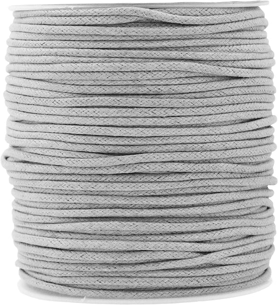 Mandala Crafts Size 2mm 15 Assorted Waxed Cord for Jewelry Making - 11 x 15 yds Assorted Waxed Cotton Cord for Jewelry String Bracelet Cord Wax Cord
