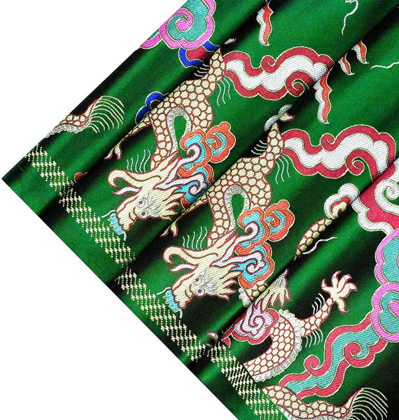 Mandala Crafts Dragon Brocade Fabric by The Yard for Upholstery and Fashion Clothing Design